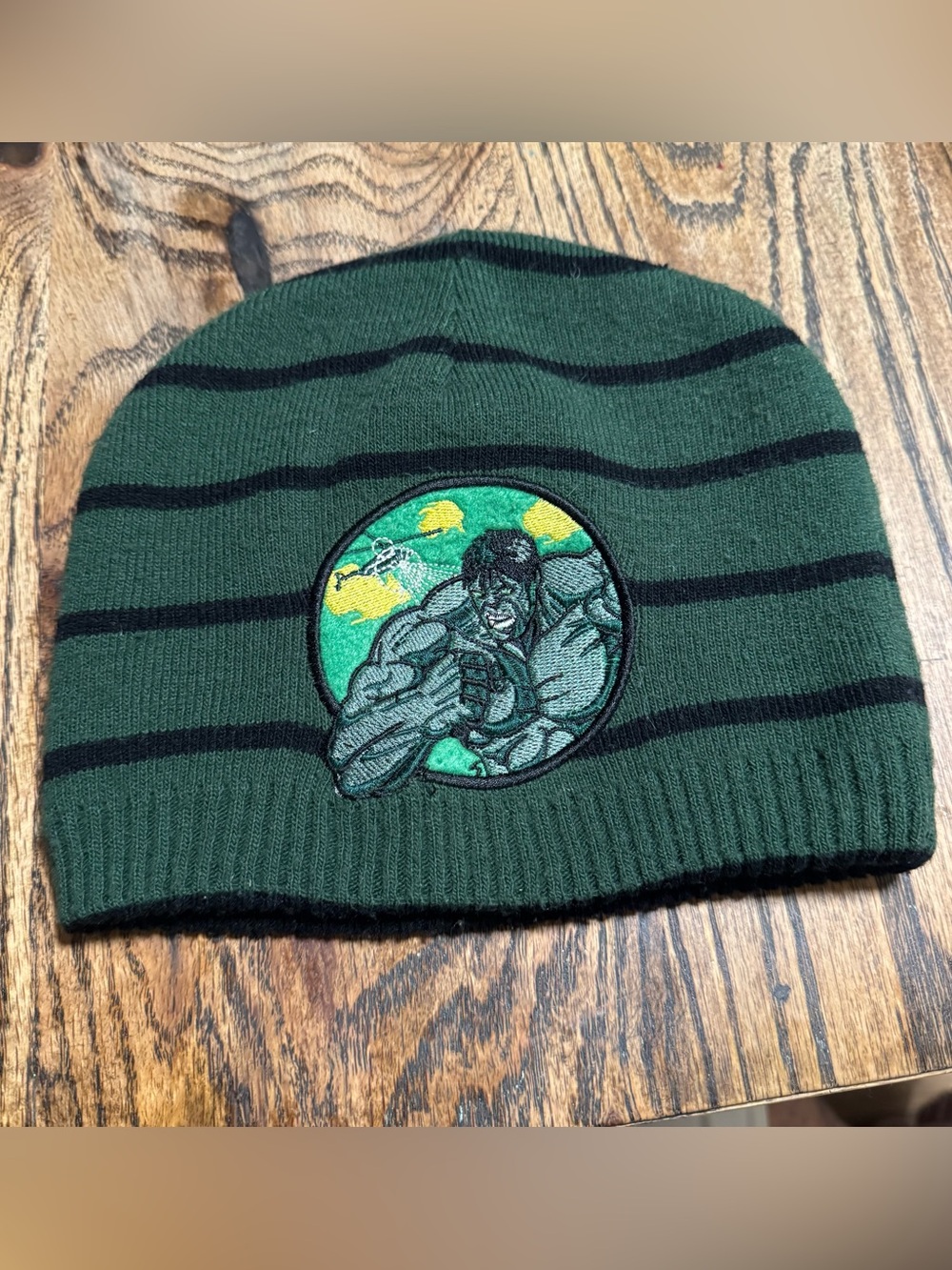 The Incredible Hulk Beanie Green
Winter Hat Cap Marvel Movie
Reversible Striped